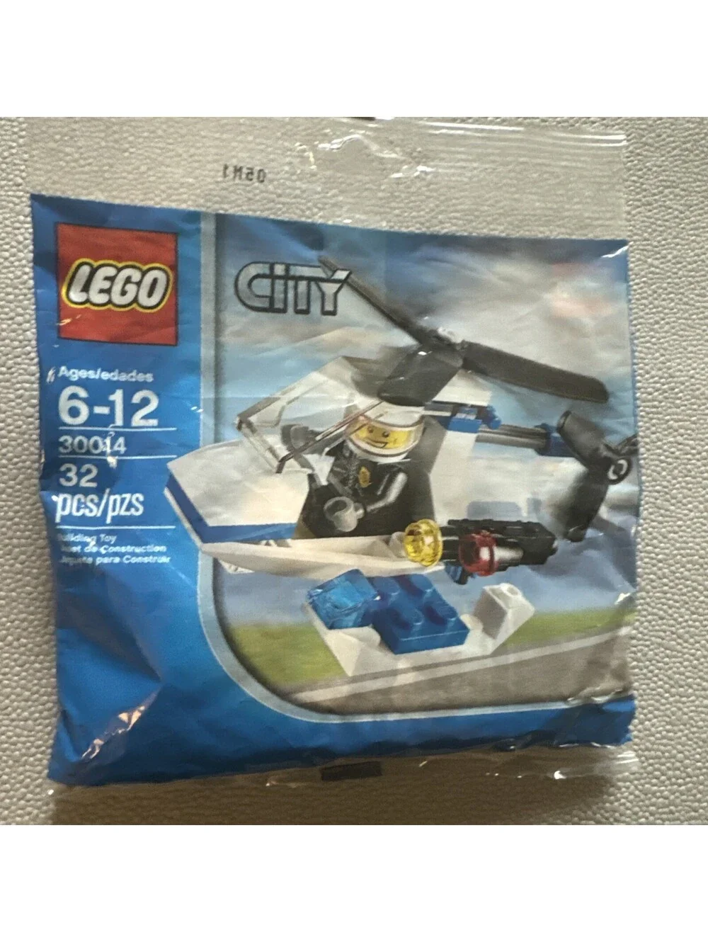 LEGO # 30014 CITY: Police Helicopter 32pc Small Polybag Retired Cop Copter 2011